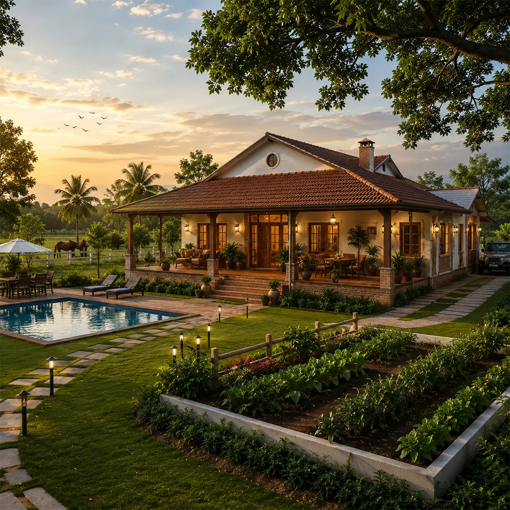 Farmhouses in India